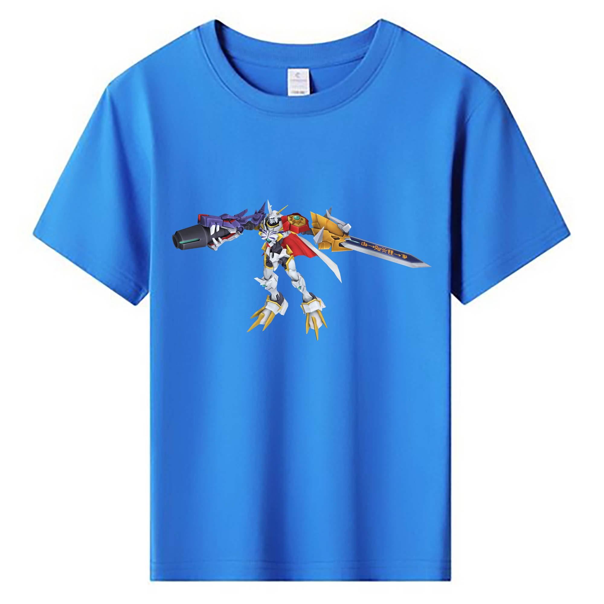 （画像用） Digimon デジタルモンスター/デジモン 綿100％キッズTシャツ（フロントプリント）
